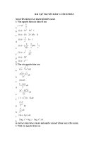 MỘT SỐ BÀI TẬP CÓ GỢI Ý NGUYÊN HÀM VÀ TÍCH PHÂN NGUYÊN docx