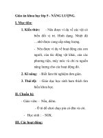 Giáo án khoa học lớp 5 - NĂNG LƯỢNG. docx