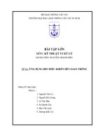 Ứng dụng 8051 điều khiển đèn giao thông   luận văn, đồ án, đề tài tốt nghiệp