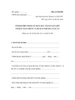 MẪU TỜ KHAI HIỆN TRẠNG SỬ DỤNG ĐẤT, TÀI SẢN GẮN LIỀN VỚI ĐẤT TẠI VỊ TRÍ CŨ VÀ ĐỀ XUẤT PHƯƠNG ÁN XỬ LÝ (Dùng cho việc kê khai địa chỉ cơ sở phải di dời) pdf