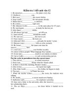 Kiểm tra 1 tiết anh văn 12 pdf