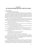 Kỹ thuật vệ sinh, an toàn lao động và phòng chữa cháy - Chương 3 ppt