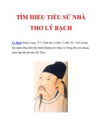 TÌM HIỂU TIỂU SỬ NHÀ THƠ LÝ BẠCH_1 pptx