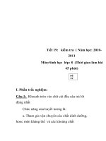 kiểm tra Năm học: 2010-2011 Môn:Sinh học lớp: 8 đề 02 ppsx