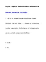 English Language Tests-Intermediate level''''s archive docx