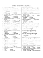 FIFTEEN-MINUTE TEST - GRADE 12 (A) doc