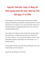 Nguyễn Thái Học cùng 12 đồng chí hiên ngang bước lên máy chém tại Yên Bái ngày 17-6-1930_2 pptx