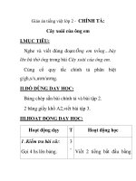 Giáo án tiếng việt lớp 2 - CHÍNH TẢ: Cây xoài của ông em pdf