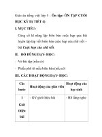 Giáo án tiếng việt lớp 5 - Ôn tập: ÔN TẬP CUỐI HỌC KỲ II( TIẾT 4) ppt