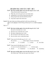 ĐỀ KIỂM TRA ANH VĂN 1 TIẾT – ĐỀ 1 pdf