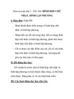 Giáo án toán lớp 5 - Tiết 104: HÌNH HỘP CHỮ NHẬT, HÌNH LẬP PHƯƠNG pps