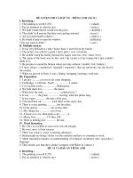 ĐỀ LUYỆN THI VÀ ĐÁP ÁN - TIẾNG ANH ( Số 13 ) ppt