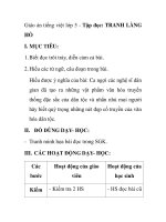 Giáo án tiếng việt lớp 5 - Tập đọc: TRANH LÀNG HỒ ppsx