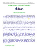 thiết kế banner Flash cho web kool movies phần 1 ppsx