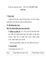Giáo án toán học lớp 5 - Tiết 163: LUYỆN TẬP CHUNG potx