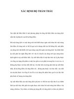 XÁC ĐỊNH ĐỘ THẨM THẤU pot