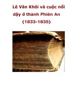 Lê Văn Khôi và cuộc nổi dậy ở thành Phiên An (1833-1835)_3 docx