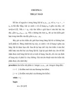 GIÁO TRINH TOÁN RỜI RẠC - CHƯƠNG I: THUẬT TOÁN_2 potx