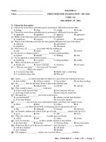 ENGLISH 12 FIRST-SEMESTER EXAMINATION – 2011-2011 CODE: 115 ppt