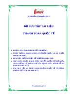 Bộ sưu tập tài liệu luật thanh toán quốc tế pdf