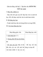 Giáo án tiếng việt lớp 5 - Tập làm văn: KIỂM TRA VIẾT (tả cảnh) pot