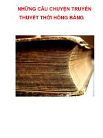 NHỮNG CÂU CHUYỆN TRUYỀN THUYẾT THỜI HỒNG BÀNG pdf