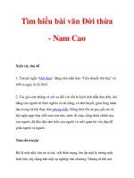 Tìm hiểu bài văn Đời thừa - Nam Cao_1 ppt