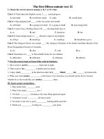 The first fifteen minute test 12 doc