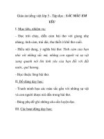 Giáo án tiếng việt lớp 5 - Tập đọc : SẮC MÀU EM YÊU doc