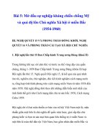 Bài 5: Mở đầu sự nghiệp kháng chiến chống Mỹ và quá độ lên Chủ nghĩa Xã hội ở miền Bắc (1954-1960)_4 pptx