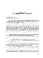 Kỹ thuật vệ sinh, an toàn lao động và phòng chữa cháy - Chương 6 pptx