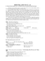 KIỂM TRA ANH VĂN 12 - (3) pps