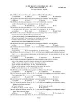 ĐỀ THI HỌC KỲ I NĂM HỌC 2010 - 2011 MÔN : ANH VĂN LỚP 12 MÃ ĐỀ: 006 potx