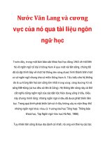 Nước Văn Lang và cương vực của nó qua tài liệu ngôn ngữ học pdf