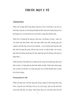 THUỐC BỌT Y TẾ pdf