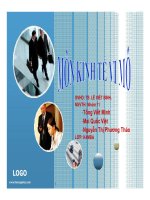 Thuyết trình Kinh tế vĩ mô: Vai trò của Chính phủ trong nền kinh tế thị trường