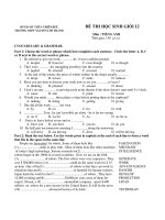 ĐỀ THI HỌC SINH GIỎI 12 - TRƯỜNG THPT NGUYỄN CHÍ THANH potx