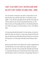 VIỆT NAM TRÊN CON ĐƯỜNG ĐỔI MỚI ĐI LÊN CHỦ NGHĨA XÃ HỘI (1986 - 2000)_2 pptx