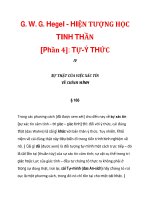 G. W. G. Hegel - HIỆN TƯỢNG HỌC TINH THẦN [Phần 4]: TỰ-Ý THỨC_1 pot