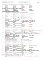 MID - TERM TEST 2 (2010 – 2011) TEST 121 pptx