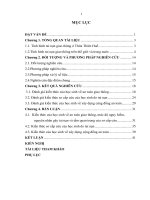 Góp phần đánh giá kiến thức của học sinh về sơ cấp cứu do tai nạn ở một số trường học của thành phố huế