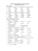 LUYỆN THI THỬ ĐẠI HỌC CAO ĐẲNG NĂM 2011 MÔN: TIẾNG ANH – T14 pps