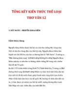 TỔNG KẾT KIẾN THỨC THỂ LOẠI THƠ VĂN 12_4 ppt