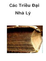 Các Triều Đại Nhà Lý ._1 docx