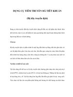 DỤNG CỤ TIÊM TRUYỀN ĐÃ TIÊT KHUẨN pot