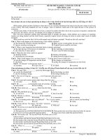 ĐỀ THI THỬ ĐẠI HỌC, CAO ĐẲNG NĂM 2011 MÔN TIẾNG ANH - Mã đề thi 206 ppt