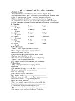 ĐỀ LUYỆN THI VÀ ĐÁP ÁN - TIẾNG ANH ( Số 20 ) pps