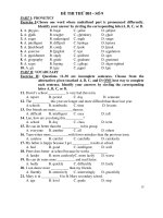 ĐỀ THI THỬ ĐH – SỐ 9 ppsx