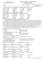 KIỂM TRA HỌC KÌ I – NĂM HỌC 2010-2011 MÔN ANH VĂN 12 - Mã đề thi 1201 potx