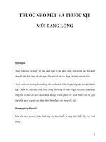 THUỐC NHỎ MŨI VÀ THUỐC XỊT MŨI DẠNG LỎNGĐị potx